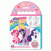 MY LITTLE PONY Carry Coloring Book Set ระบายสีและคำศัพท์แสนสนุก ENJOY!  + สีไม้